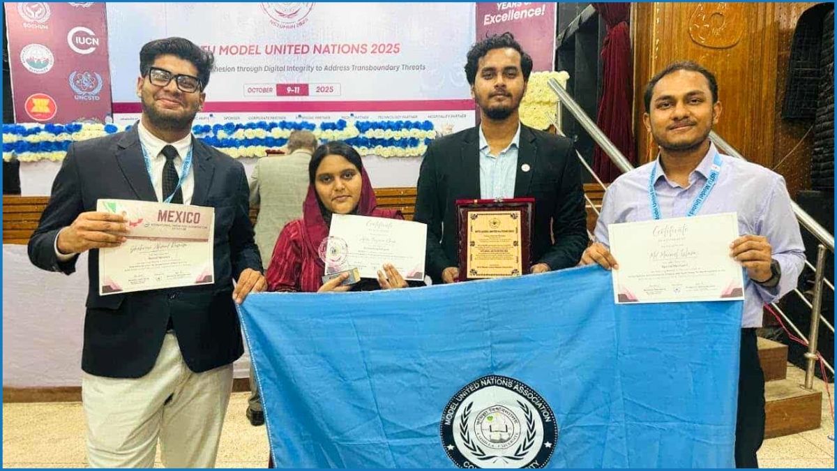 মডেল ইউনাইটেড নেশনস কনফারেন্সে কুবি শিক্ষার্থীদের ৩ পুরস্কার জয়