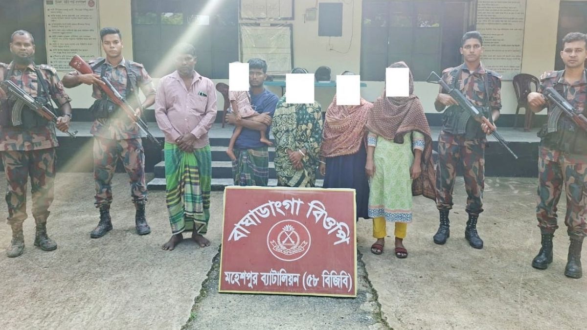 ঝিনাইদহ সীমান্তে শিশুসহ ৬ বাংলাদেশি আটক