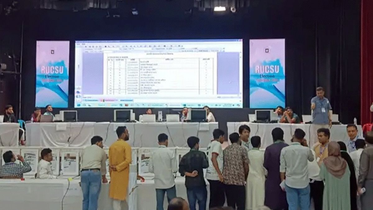 রাকসুর ভোট গণনা শুরু