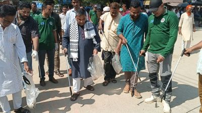 পর্যটন উন্নয়নে তেঁতুলিয়ায় পরিচ্ছন্নতা ও ডাস্টবিন স্থাপন