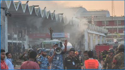 শাহজালাল বিমানবন্দরের আগুন নিয়ন্ত্রণে, নাশকতার প্রমাণ পেলে পদক্ষেপ