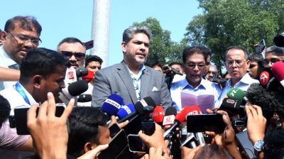 বিমানবন্দরে অগ্নিকাণ্ডে ক্ষতিগ্রস্ত কার্গো ভিলেজ পরিদর্শনে বিজিএমইএ