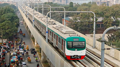 ২৩ ঘণ্টা পর সব রুটে মেট্রোরেল চলা শুরু
