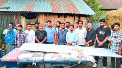 মাদারগঞ্জে বিধবা ইয়াসমিনের জন্য নতুন ঘর নির্মাণে যুবদলের উদ্যোগ