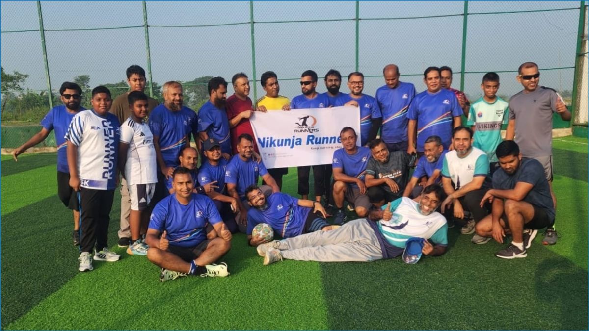 নিকুঞ্জ রানার্স ফ্রেন্ডলি ফুটবল ম্যাচে গোমতি কিংসের শিরোপা জয়