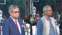 শিখা অনির্বাণে রাষ্ট্রপতি ও প্রধান উপদেষ্টার শ্রদ্ধা