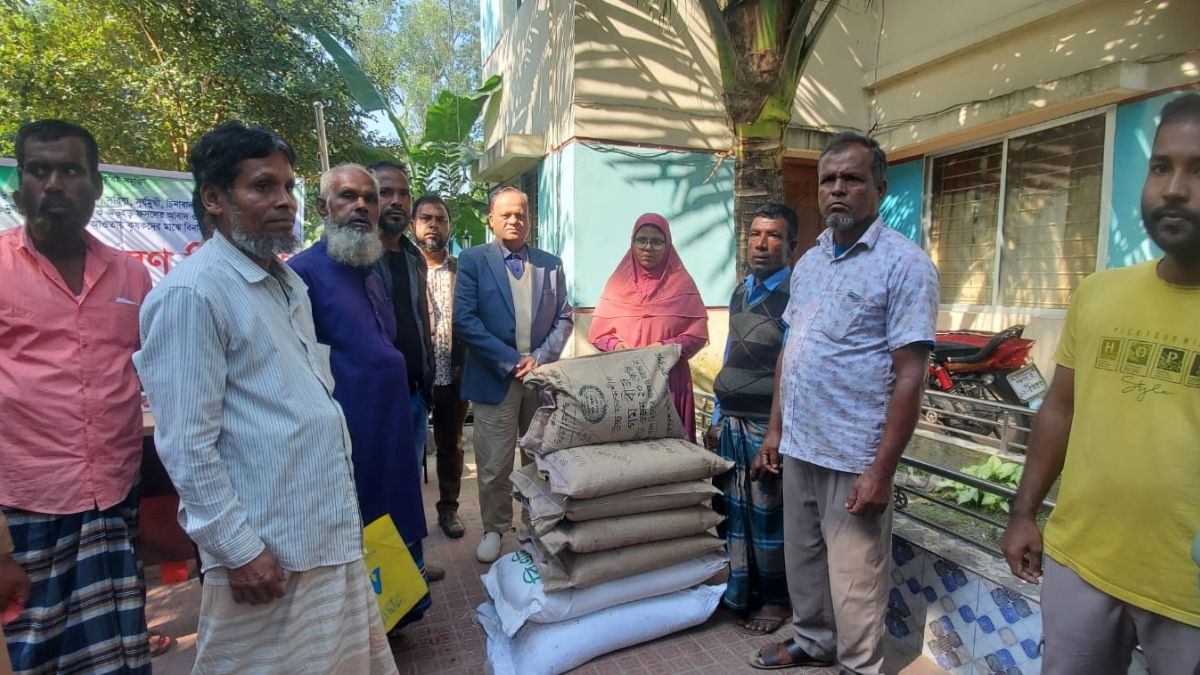 তেঁতুলিয়ায় ৬ হাজার কৃষক পাচ্ছে বিনামূল্যে গম বীজ ও সার