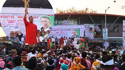 ৩১ দফা বাস্তবায়নে মানিকগঞ্জে বিএনপির জনসভায় নেতাকর্মীদের ঢল