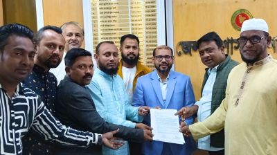 তাহিরপুরে টিটিসি বাতিলের প্রতিবাদে স্মারকলিপি