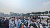 ওসমান হাদির জানাজায় জাতীয় সংসদ এলাকায় মানুষের ঢল