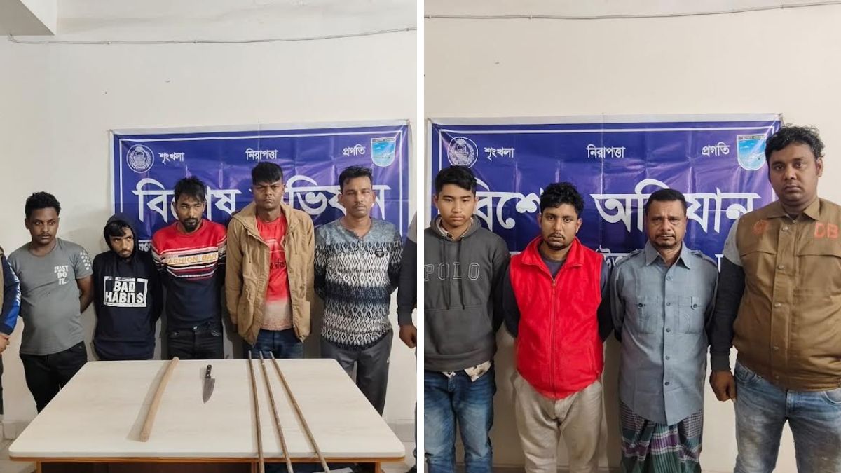 সাভার-আশুলিয়ায় পৃথক অভিযানে ৫ ডাকাতসহ গ্রেপ্তার ৮