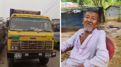 শ্রীপুরে দ্রুতগতির কাভার্ড ভ্যানের চাপায় ভিক্ষুকের মৃত্যু