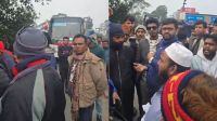 গৌরনদীতে বাসের ধাক্কায় ভ্যানচালক নিহত