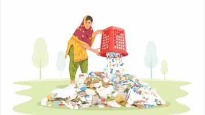 প্রকাশ্য স্থানে ময়লা ফেলা : আইন প্রয়োগে দুর্বল