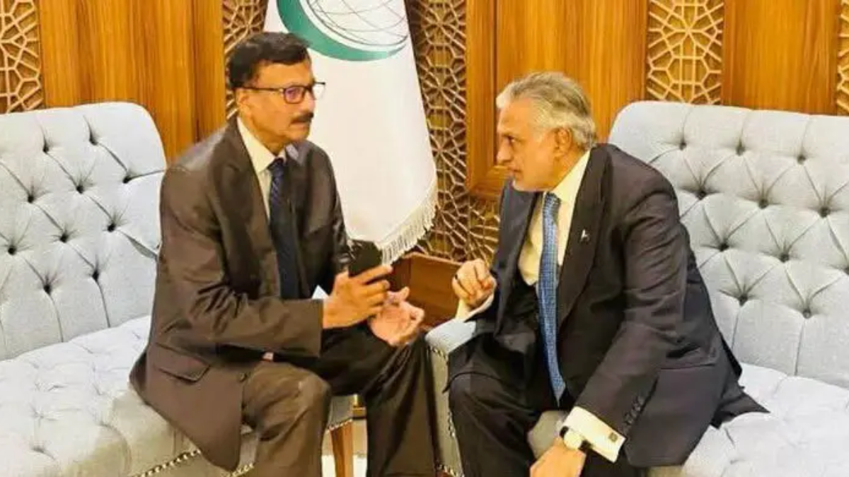 জেদ্দায় পাকিস্তানের পররাষ্ট্রমন্ত্রীর সঙ্গে উপদেষ্টা তৌহিদ হোসেনের বৈঠক