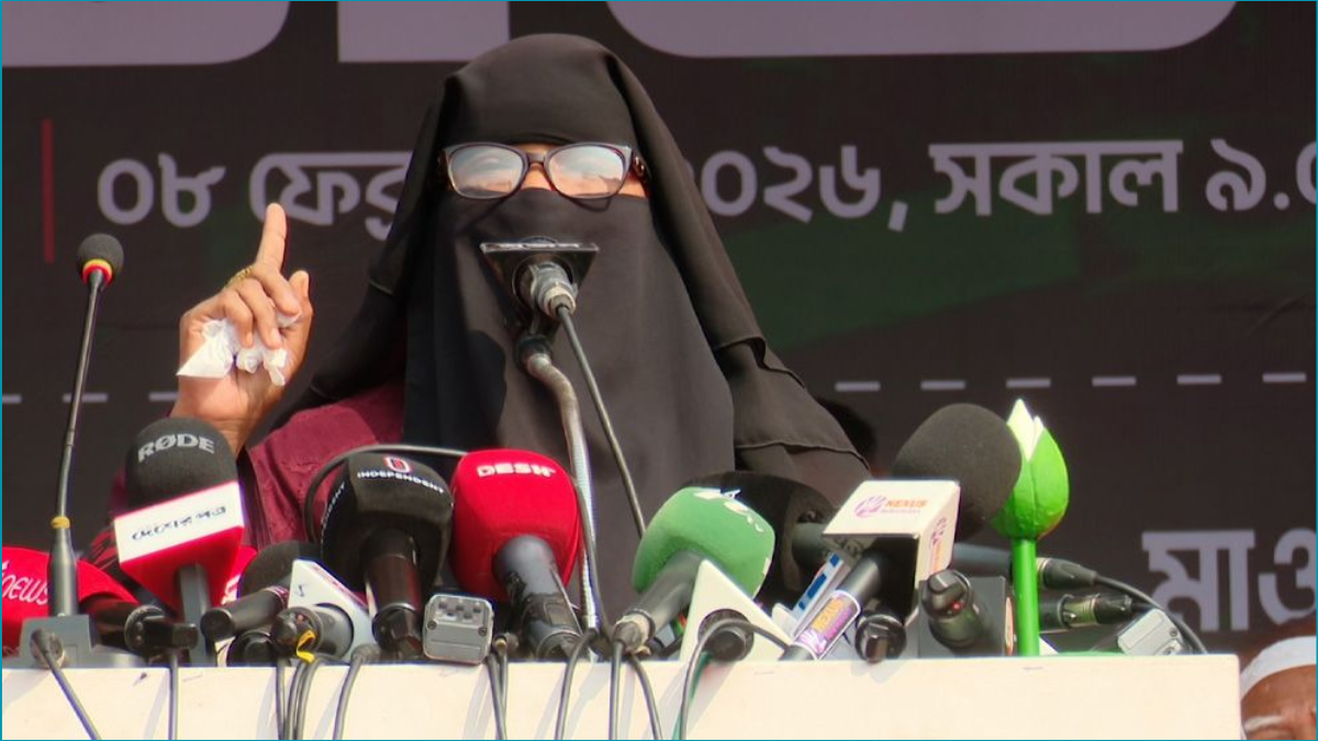 হাদির ‘বোন’ পরিচয়ে নাহিদের জন্য ‘অজ্ঞাত’ নারীর ভোট প্রার্থনা, ভুয়া বললেন হাদির স্ত্রী