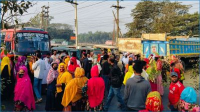 ভালুকায় ঢাকা-ময়মনসিংহ মহাসড়ক অবরোধ