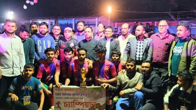 শহীদ ওসমান হাদি নাইট মিনিবার ফুটবলের ফাইনাল অনুষ্ঠিত