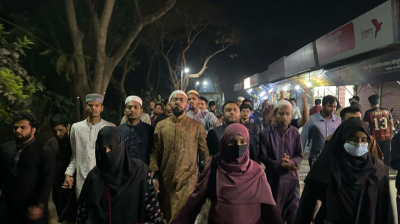 দেশব্যাপী ধর্ষণ ও অরাজকতার প্রতিবাদে জাকসুর বিক্ষোভ মিছিল