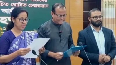 ভোটের ফল নিয়ে আইনি লড়াই শেষে চার বছর পর শপথ নিলেন ইউপি চেয়ারম্যান