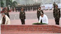 স্বাধীনতা দিবসে স্মৃতিসৌধে রাষ্ট্রপতি-প্রধানমন্ত্রীর শ্রদ্ধা