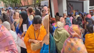 নারী আসনে মনোনয়ন প্রত্যাশীদের সাক্ষাৎকার নিচ্ছে বিএনপি