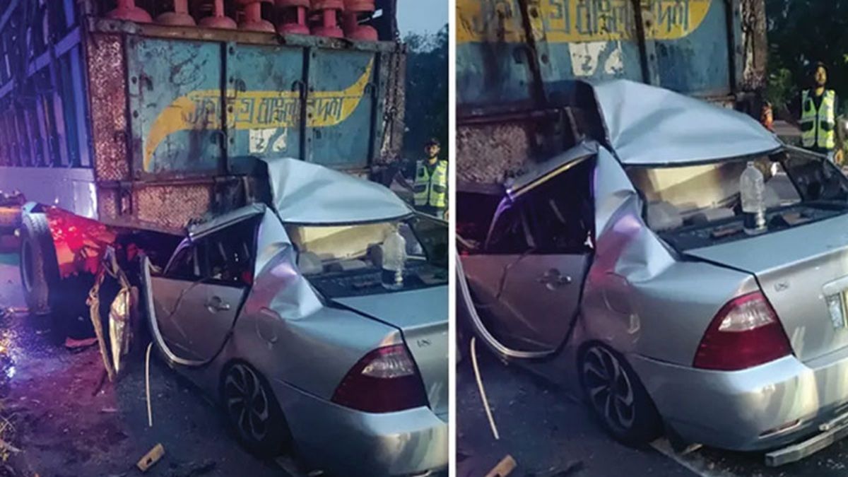 ফরিদপুরে ট্রাকের পেছনে প্রাইভেটকারের ধাক্কা, নিহত ৫