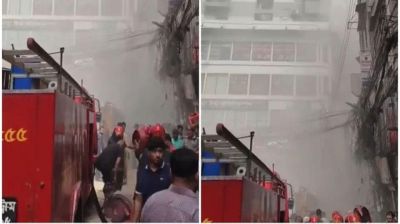 চকবাজারে আশিক টাওয়ারে আগুন, নিয়ন্ত্রণে ৬ ইউনিট