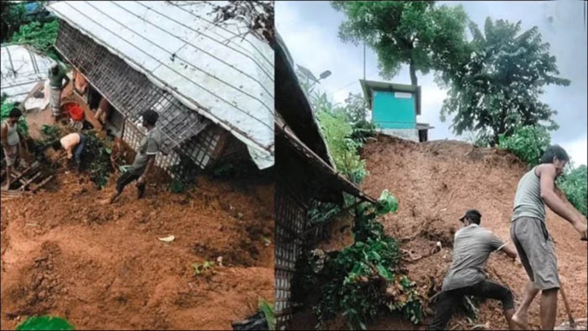 রোহিঙ্গা ক্যাম্পে গভীর রাতে পাহাড় ধসে নারী-শিশুসহ নিহত ৮