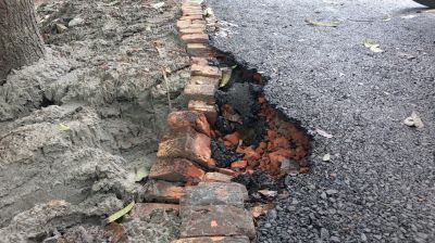 কোটালীপাড়ায় ১৫ দিনেই   নতুন সড়কে ধস