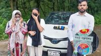 প্রাইভেট কারে স্বরাষ্ট্র মন্ত্রণালয়ের  স্টিকার লাগিয়ে ইয়াবা পাচার