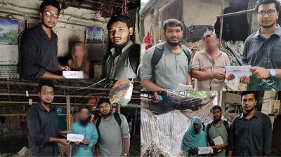 বন্যার্তদের পাশে বাকৃবির চট্টলা সমিতি, ৮০ পরিবার পেল নগদ সহায়তা