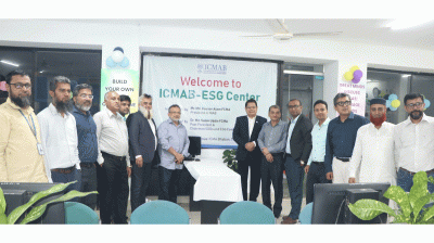 আইসিএমএবিতে পরিবেশ, সামাজিক ও সুশাসন চর্চা কেন্দ্রের উদ্বোধন