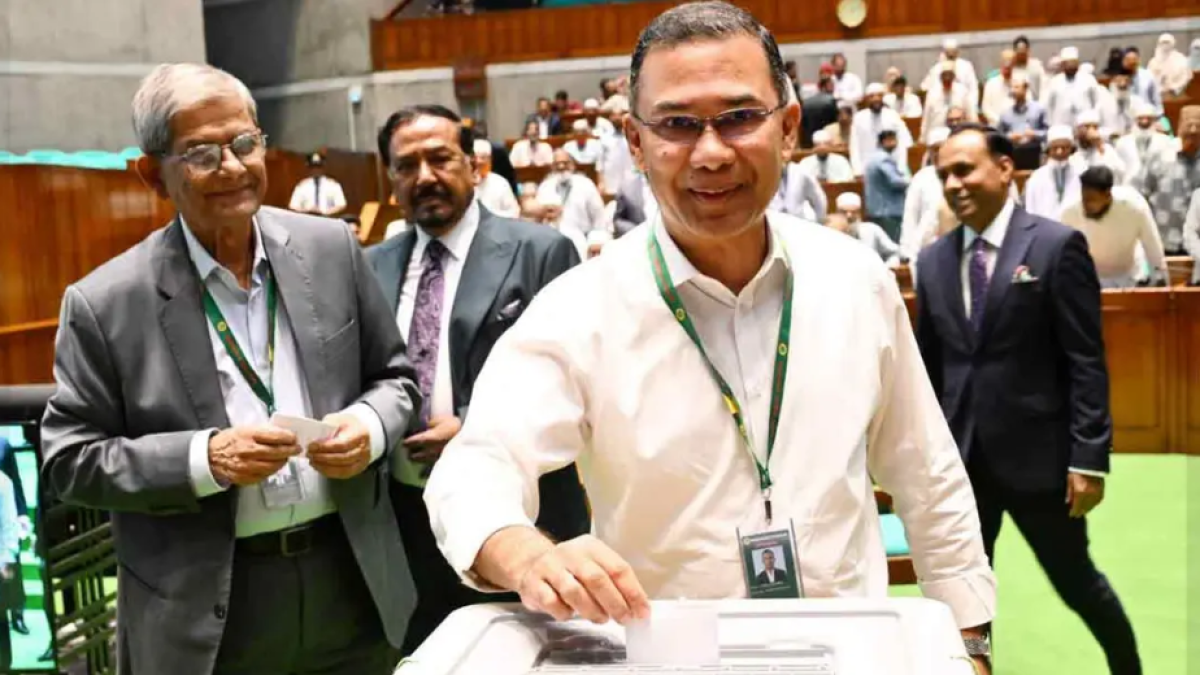 ভোট দিলেন প্রধানমন্ত্রী, স্পিকার ও বিরোধীদলীয় নেতা