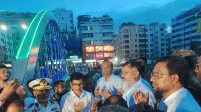 মিল্টনের হাত ধরে উন্মোচিত আফতাবনগর-বনশ্রী ফুটওভার ব্রিজ