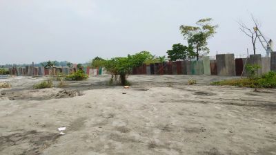 শীতলক্ষ্যার তীরে বালু ভরাট
